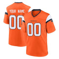 harde Custom D.Broncos Orange Home Game Any Name & Numbers Stitched Jerseys