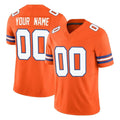 harde Custom D.Broncos Orange Limited Alternate Vapor F.U.S.E. Throwback Game Any Name & Numbers Stitched Jerseys