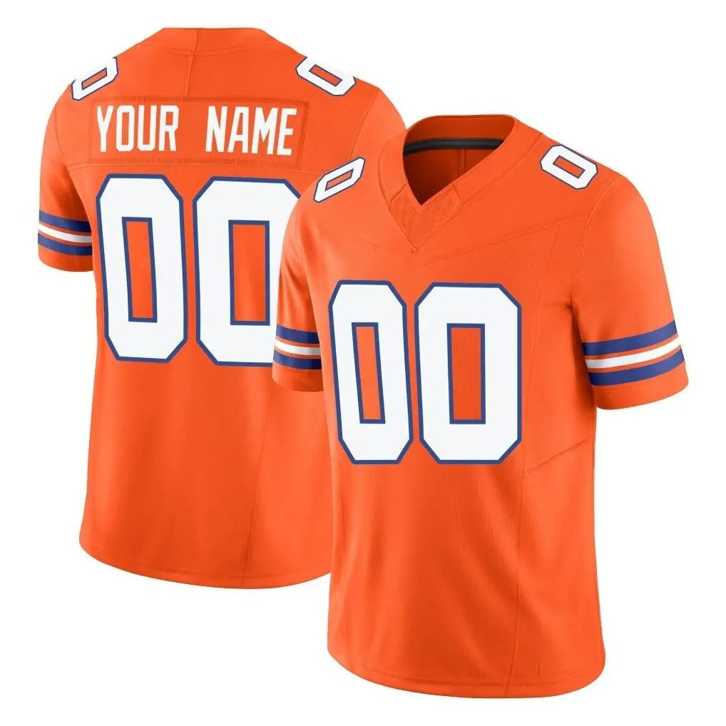 harde Custom D.Broncos Orange Limited Alternate Vapor F.U.S.E. Throwback Game Any Name & Numbers Stitched Jerseys