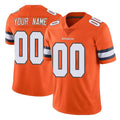 harde Custom D.Broncos Orange Vapor Untouchable Limited Home Game Any Name & Numbers Stitched Jerseys