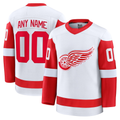 harde Custom D.Red wings White Away Premium Jerseys