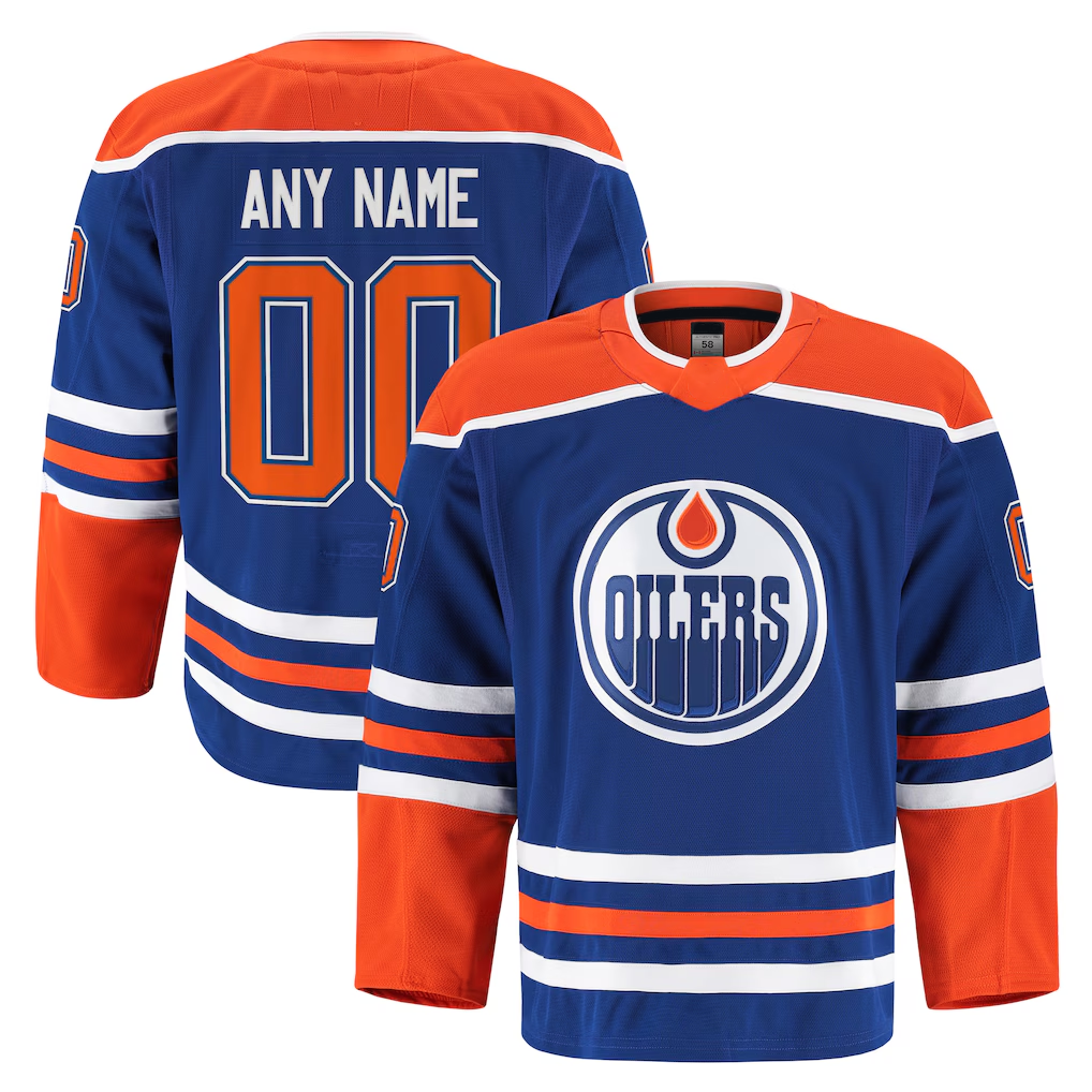 harde Custom E.Oilers Royal Home Authentic Pro Jerseys