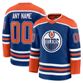 harde Custom E.Oilers Royal Home Premium Jerseys