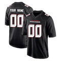 harde Custom H.Texans Carbon Black Fashion Home Game Any Name & Numbers Stitched Jerseys