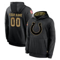 harde Custom IN.Colts Black Salute to Service Hoodies Limited Game Any Name & Numbers Stitched Jerseys