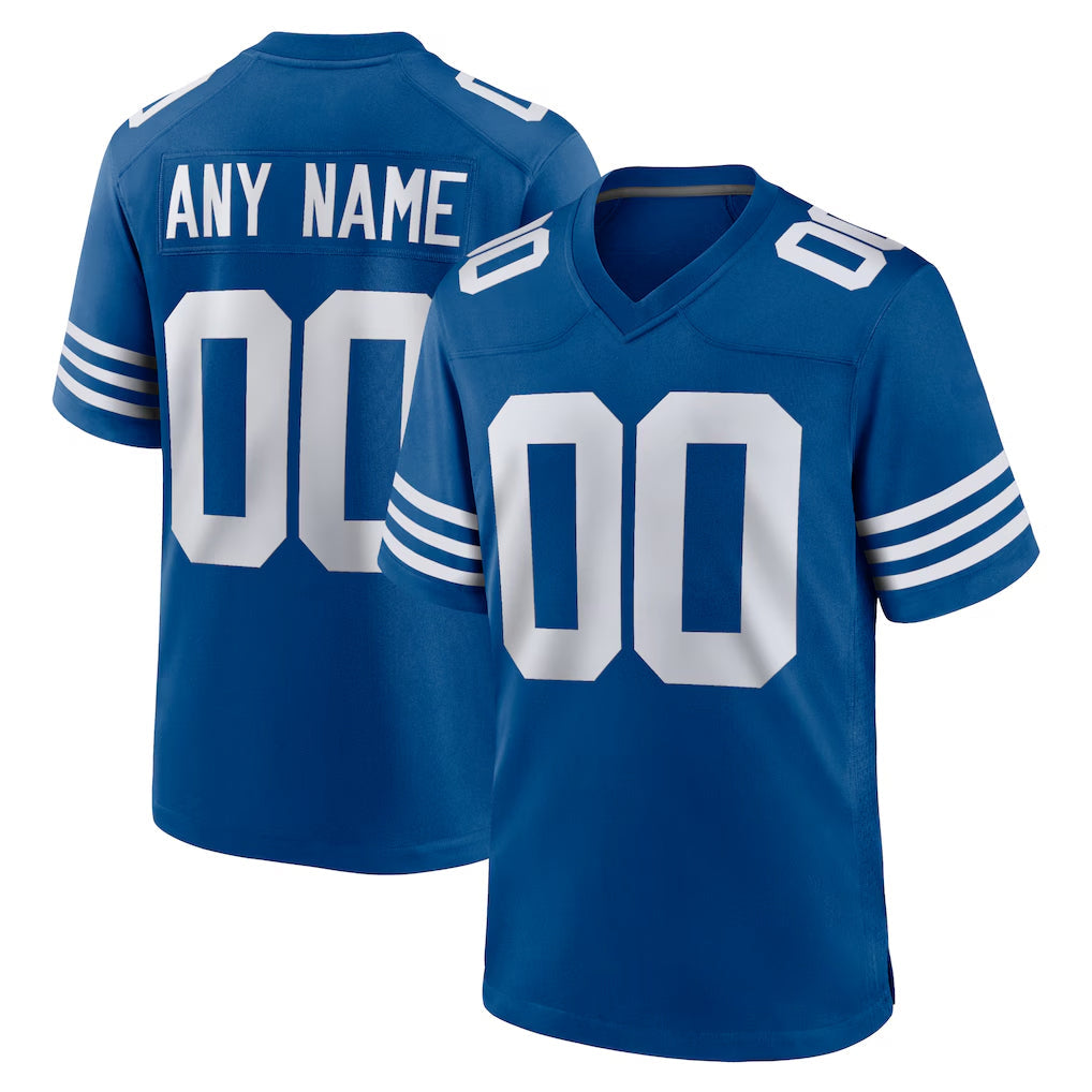 harde Custom IN.Colts Royal Limited Home Game Any Name & Numbers Stitched Jerseys