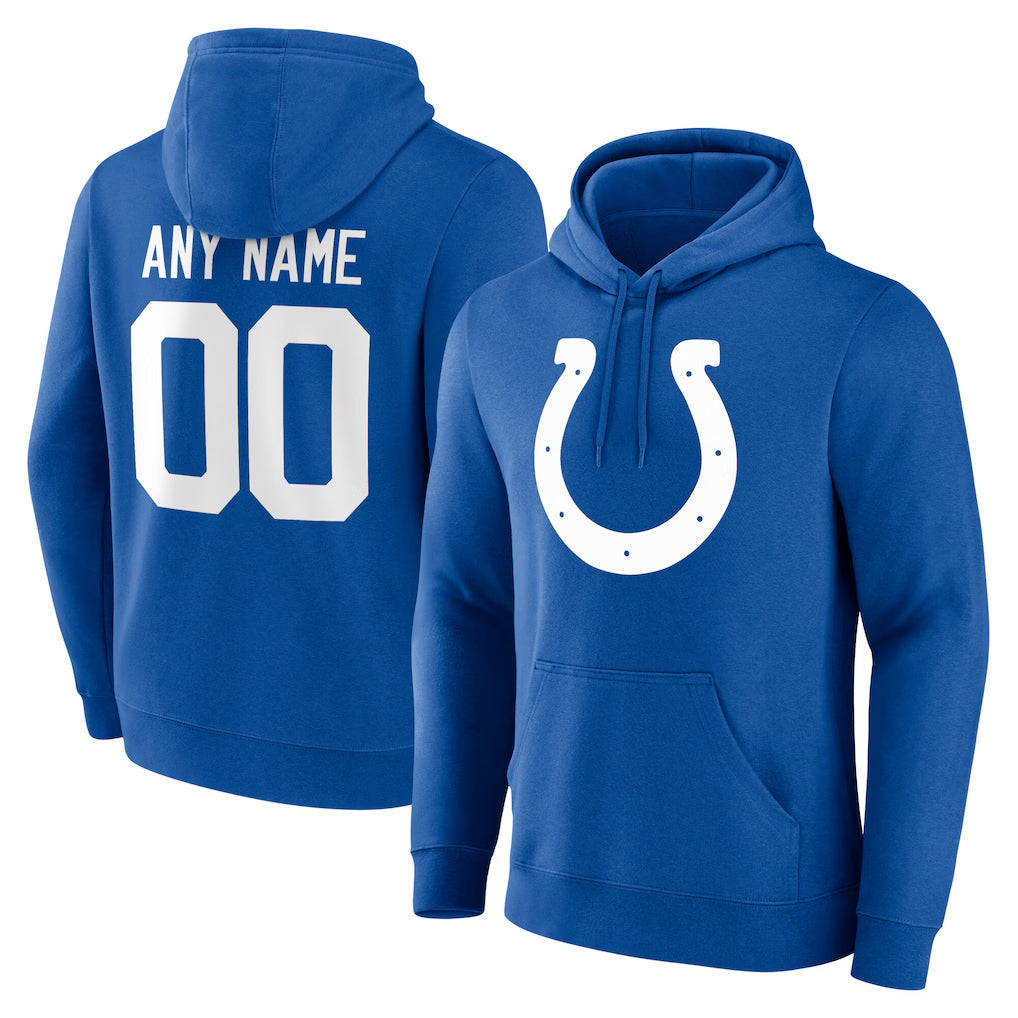 harde Custom IN.Colts Royal Pullover Hoodie Limited Any Name & Numbers Stitched Jerseys
