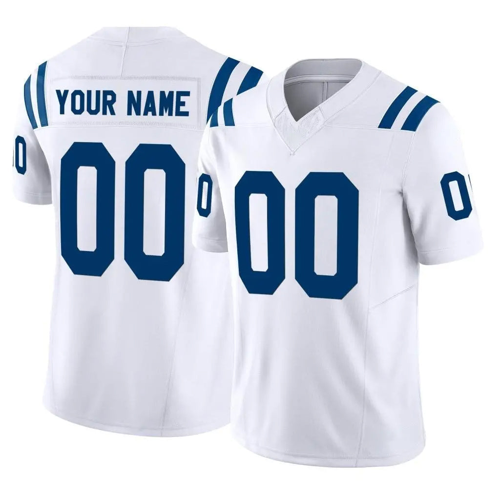 harde Custom IN.Colts White Limited Vapor F.U.S.E. Home Game Any Name & Numbers Stitched Jerseys