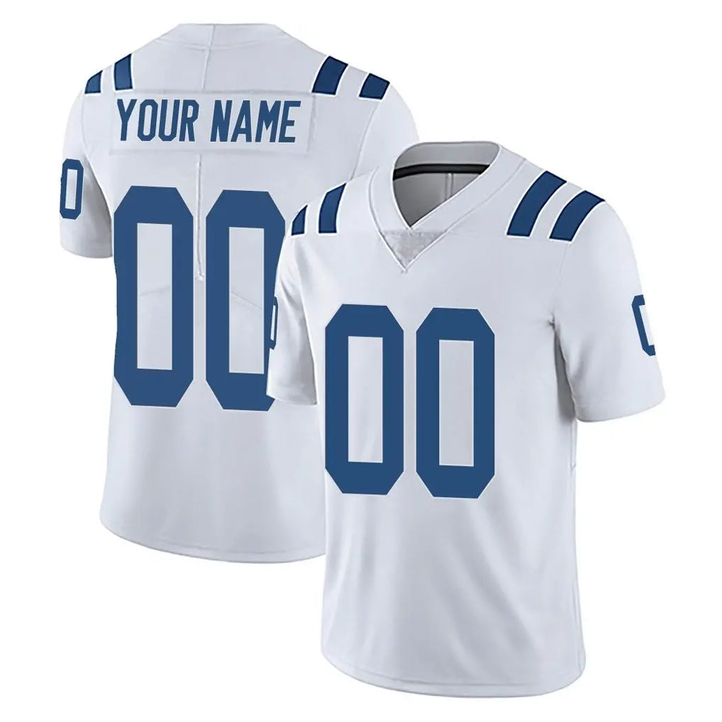 harde Custom IN.Colts White Limited Vapor Untouchable Home Game Any Name & Numbers Stitched Jerseys