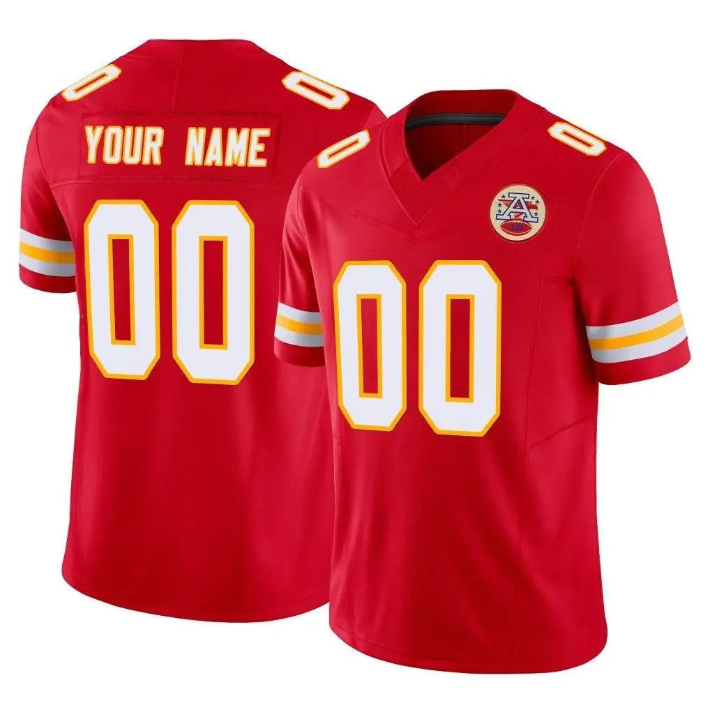 harde Custom KC.Chiefs Red Limited Vapor F.U.S.E. Home Game Any Name & Numbers Stitched Jerseys