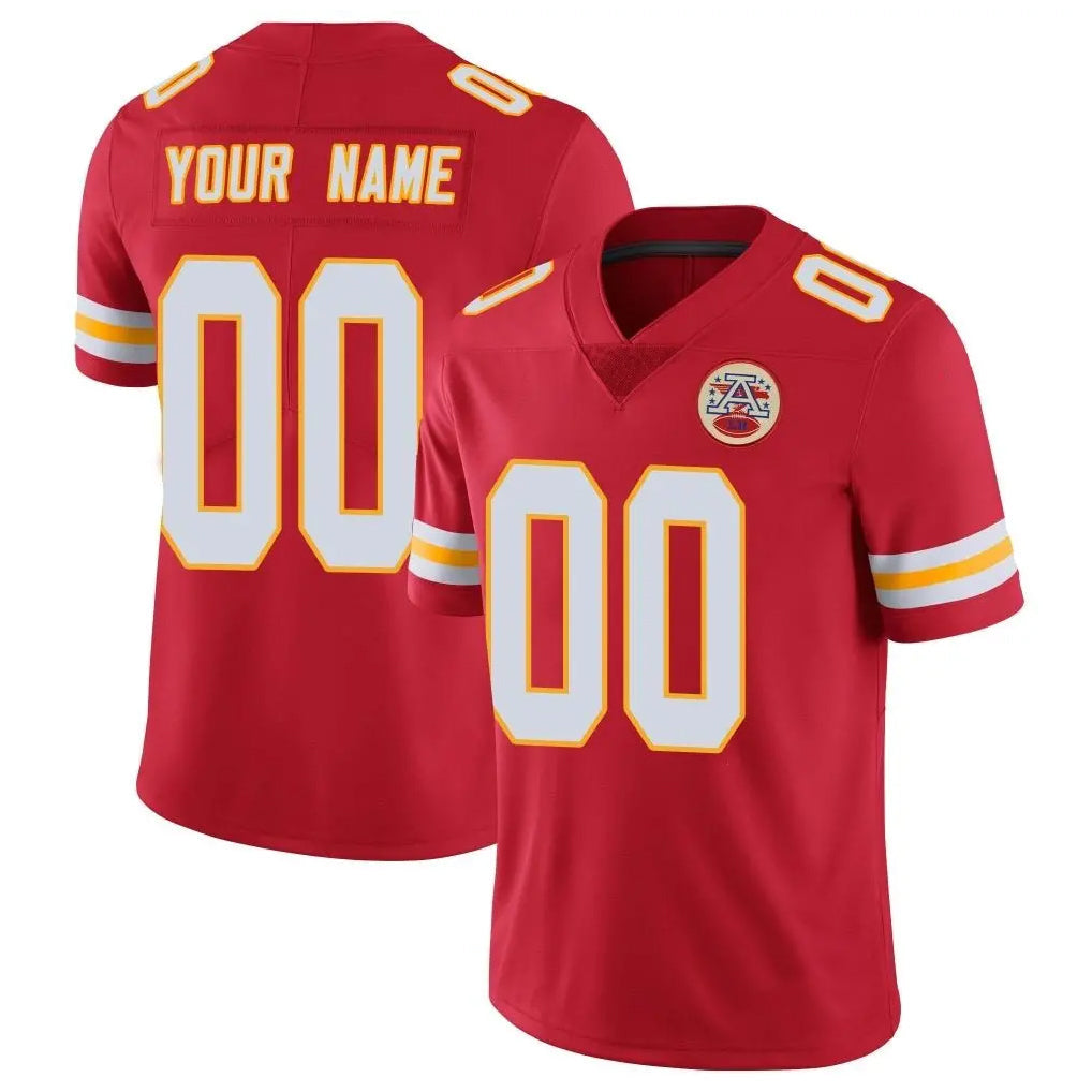 harde Custom KC.Chiefs Red Limited Vapor Untouchable Home Game Any Name & Numbers Stitched Jerseys