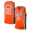 harde Custom LA.Clippers Orange 2025-2026 City Edition Swingman Stitched Jerseys