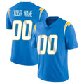 harde Custom LA.Chargers Blue Limited Vapor Untouchable Home Game Any Name & Numbers Stitched Jerseys
