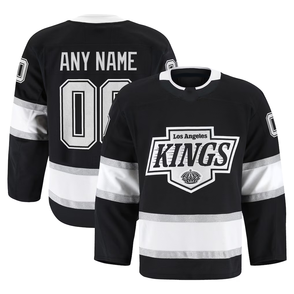 harde Custom LA.Kings Black Home Authentic Pro Jerseys