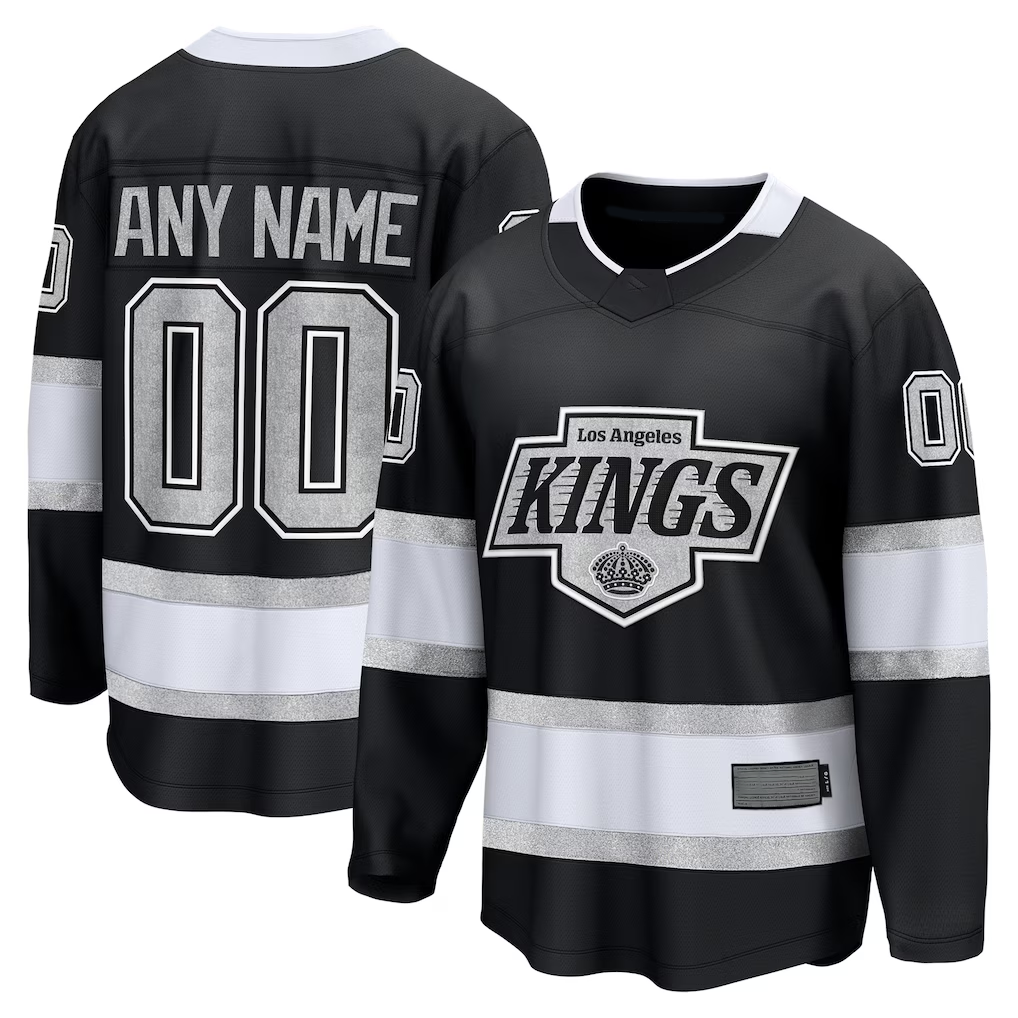 harde Custom LA.Kings Black Home Breakaway Jerseys