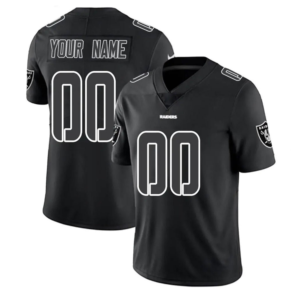 harde Custom LV.Raiders Black Limited Black Impact Home Game Any Name & Numbers Stitched Jerseys
