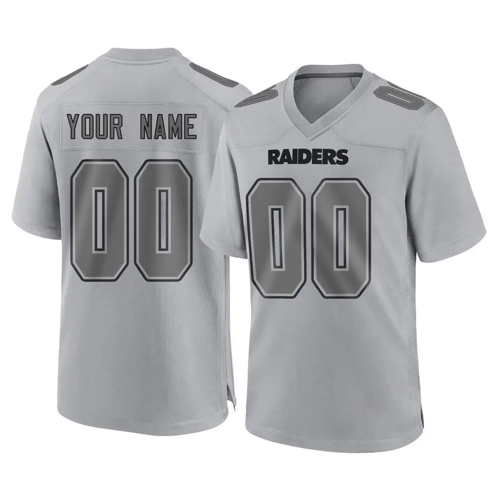 harde Custom LV.Raiders Gray Atmosphere Fashion Limited Game Any Name & Numbers Stitched Jerseys