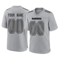 harde Custom LV.Raiders Gray Atmosphere Fashion Limited Game Any Name & Numbers Stitched Jerseys