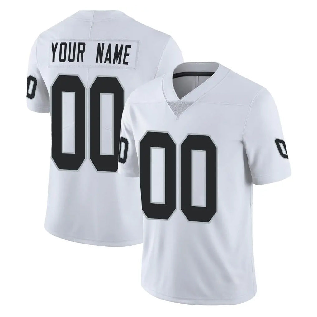harde Custom LV.Raiders White Limited Vapor Untouchable Home Game Any Name & Numbers Stitched Jerseys