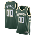 harde Custom M.Bucks Hunter Green Swingman Jerseys - Icon Edition