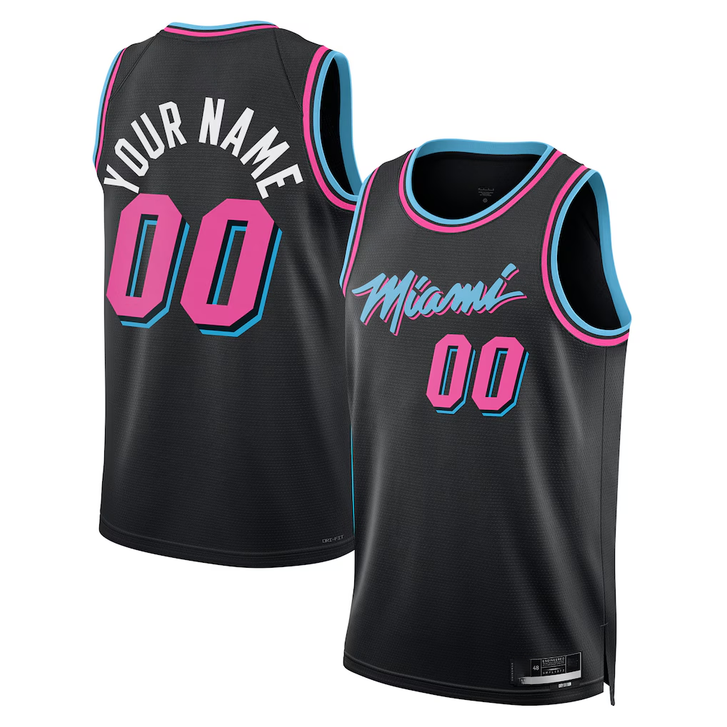 harde Custom M.Heat Black 202526 City Edition Swingman Jerseys