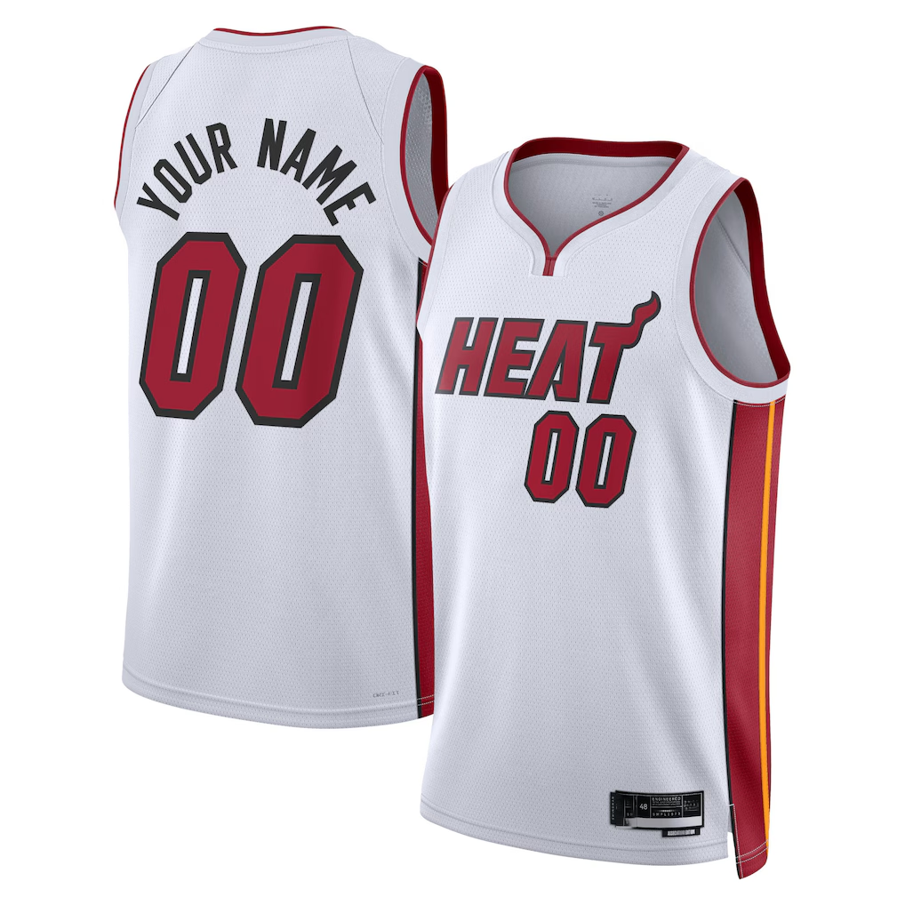 harde Custom M.Heat White Swingman Jerseys - Association Edition
