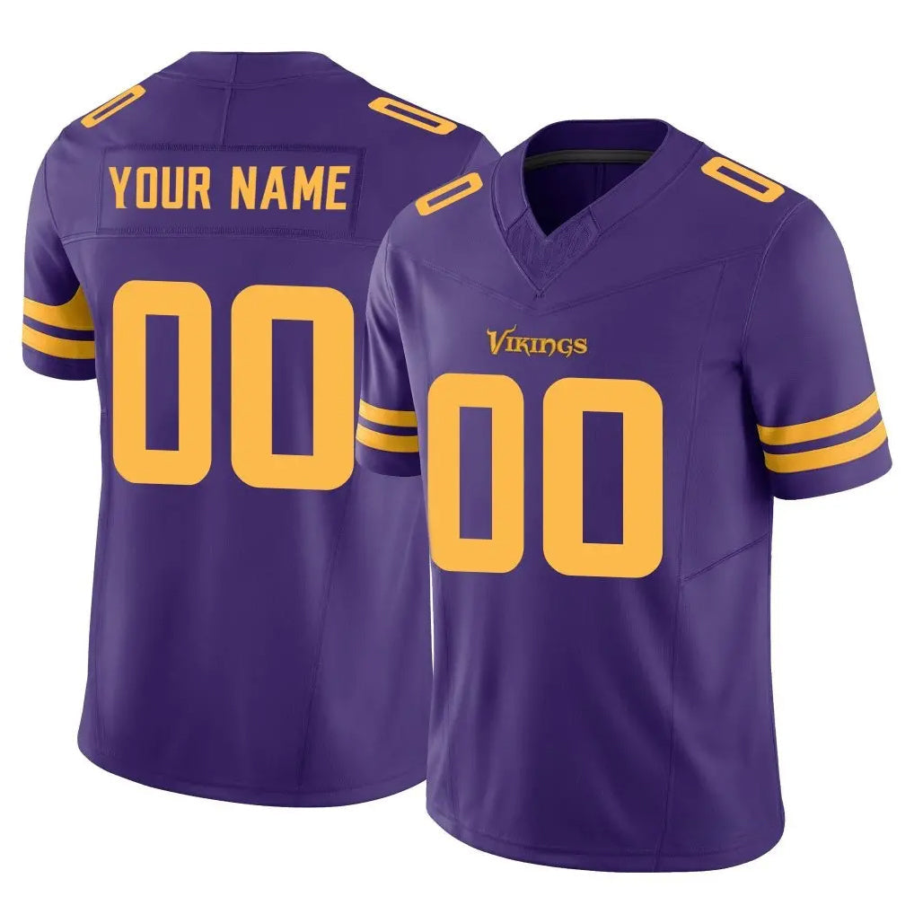 harde Custom MN.Vikings Purple Limited Alternate Vapor F.U.S.E. Home Game Any Name & Numbers Stitched Jerseys