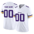 harde Custom MN.Vikings White Limited Vapor F.U.S.E. Home Game Any Name & Numbers Stitched Jerseys