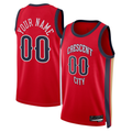harde Custom NO.Pelicans Jordan Brand Red Swingman Stitched Jerseys- Statement Edition