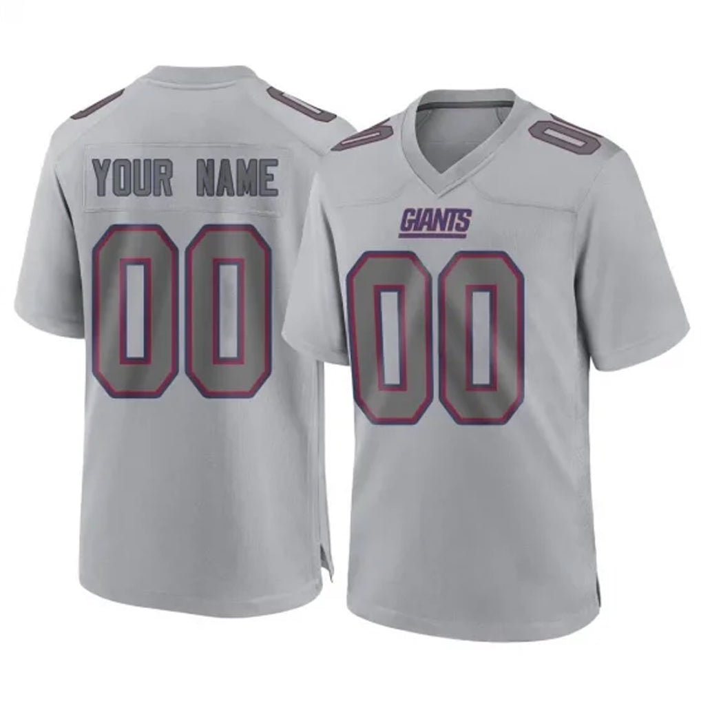 harde Custom NY.Giants Gray Atmosphere Fashion Limited Game Any Name & Numbers Stitched Jerseys