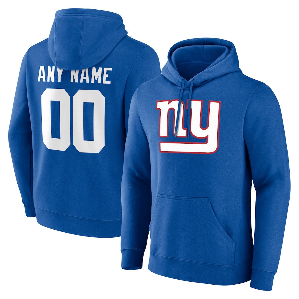 harde Custom NY.Giants Royal Pullover Hoodies Limited Game Any Name & Numbers Stitched Jerseys