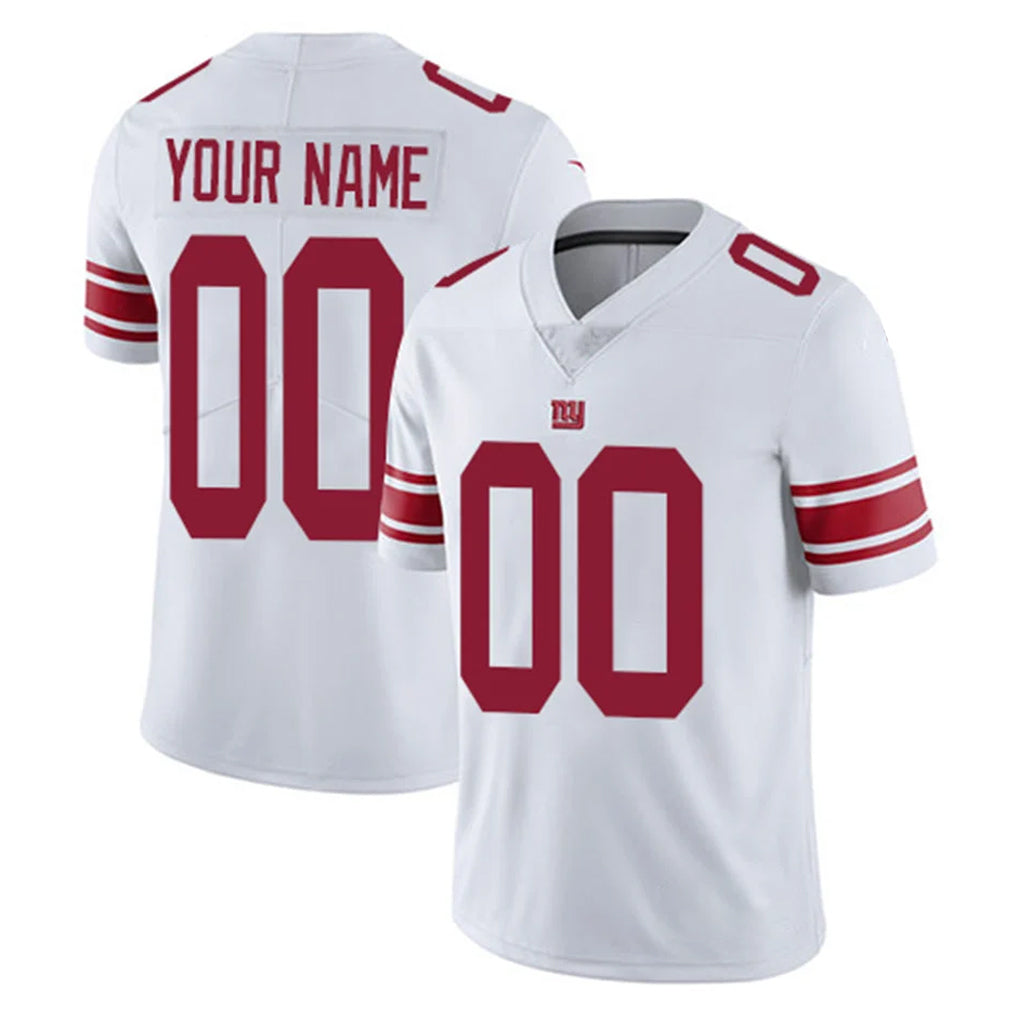 harde Custom NY.Giants White Limited Vapor Untouchable Home Game Any Name & Numbers Stitched Jerseys