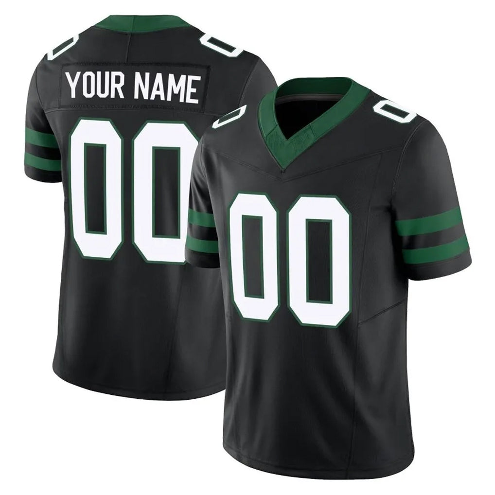 harde Custom NY.Jets Black Limited Legacy Vapor F.U.S.E. Home Game Any Name & Numbers Stitched Jerseys