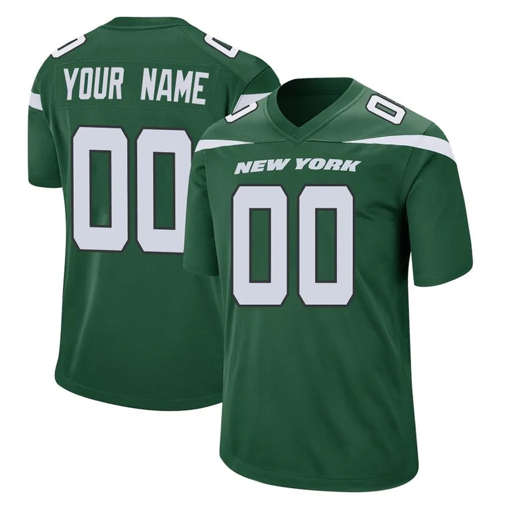 harde Custom NY.Jets Green Home Game Any Name & Numbers Stitched Jerseys