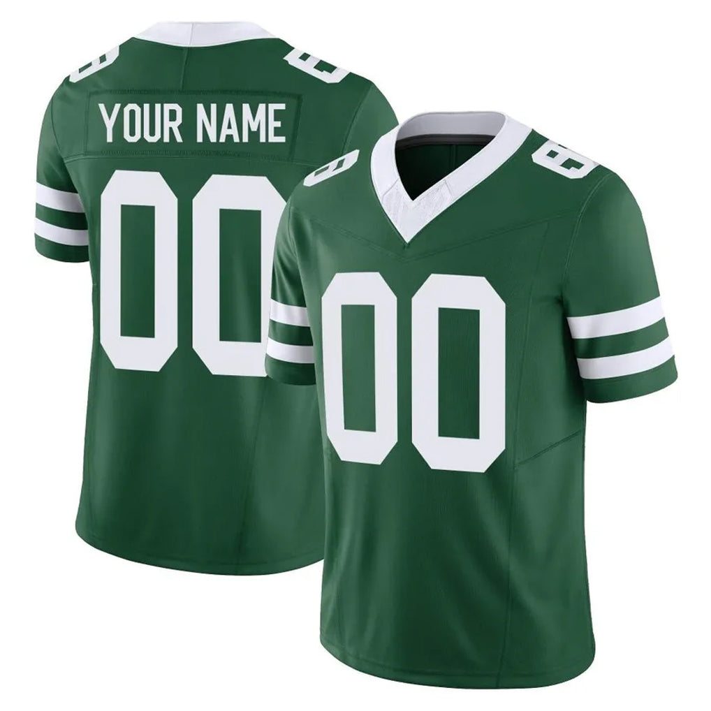 harde Custom NY.Jets Green Legacy Limited Vapor F.U.S.E. Home Game Any Name & Numbers Stitched Jerseys