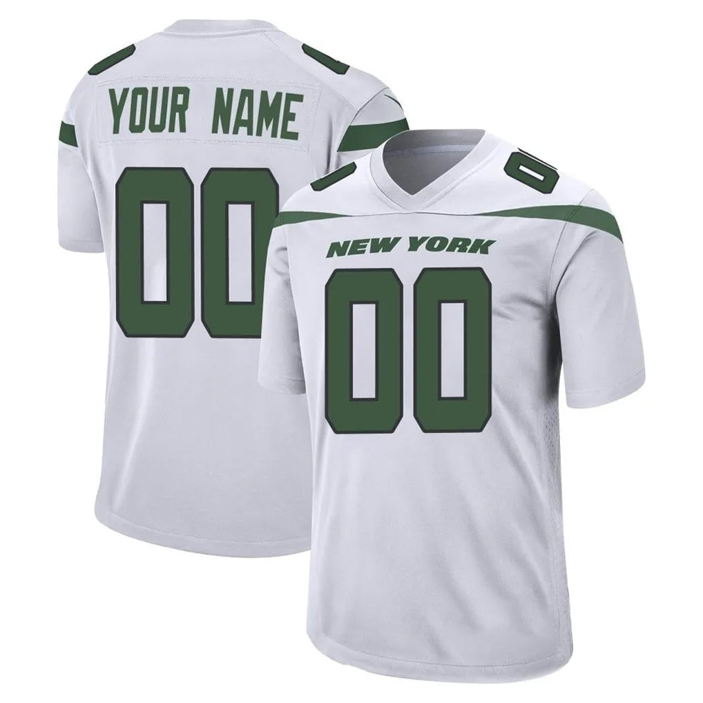 harde Custom NY.Jets White Spotlight Home Game Any Name & Numbers Stitched Jerseys
