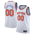 harde Custom NY.Knicks White Swingman Jerseys - Association Edition