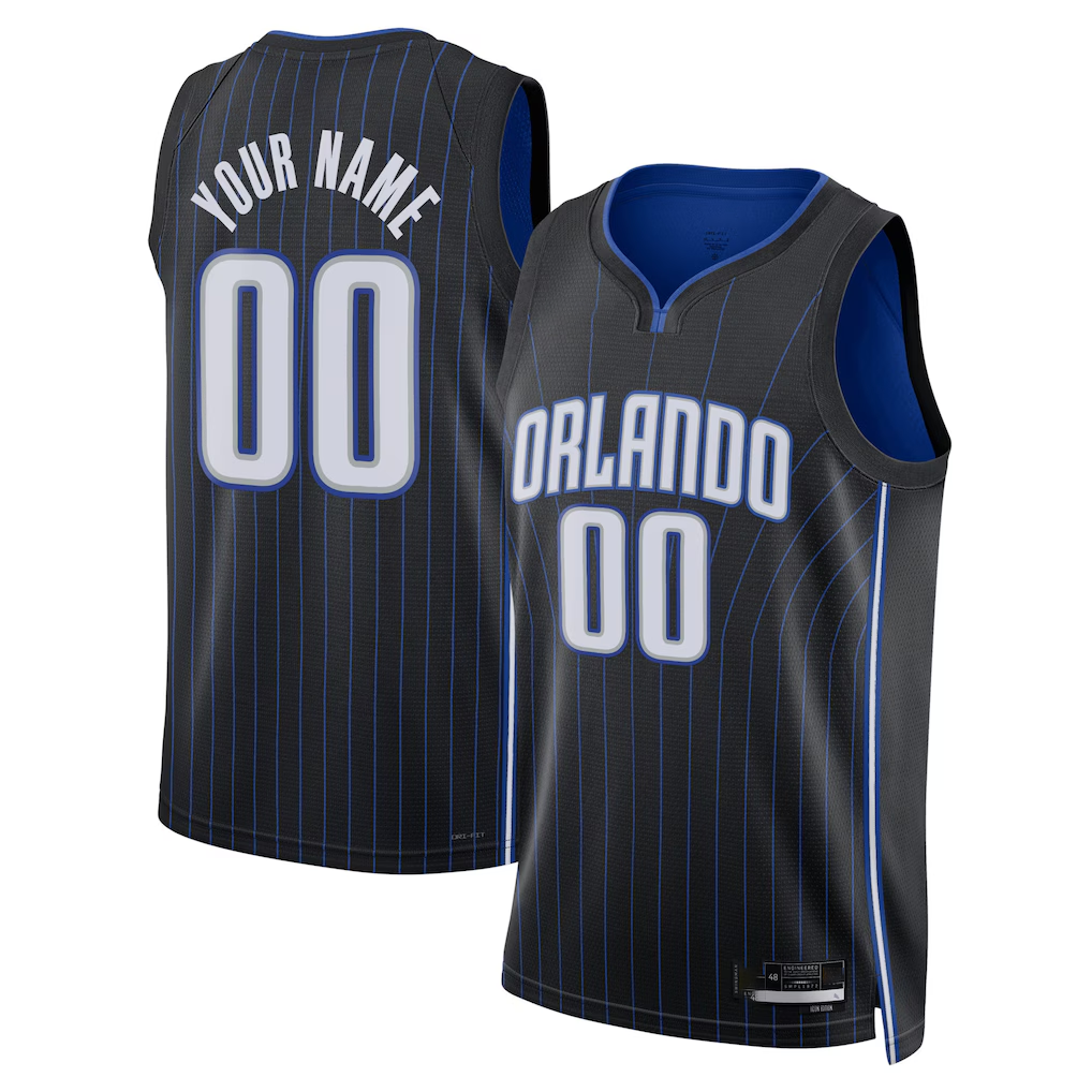 harde Custom O.Magic Black Swingman Jerseys - Icon Edition