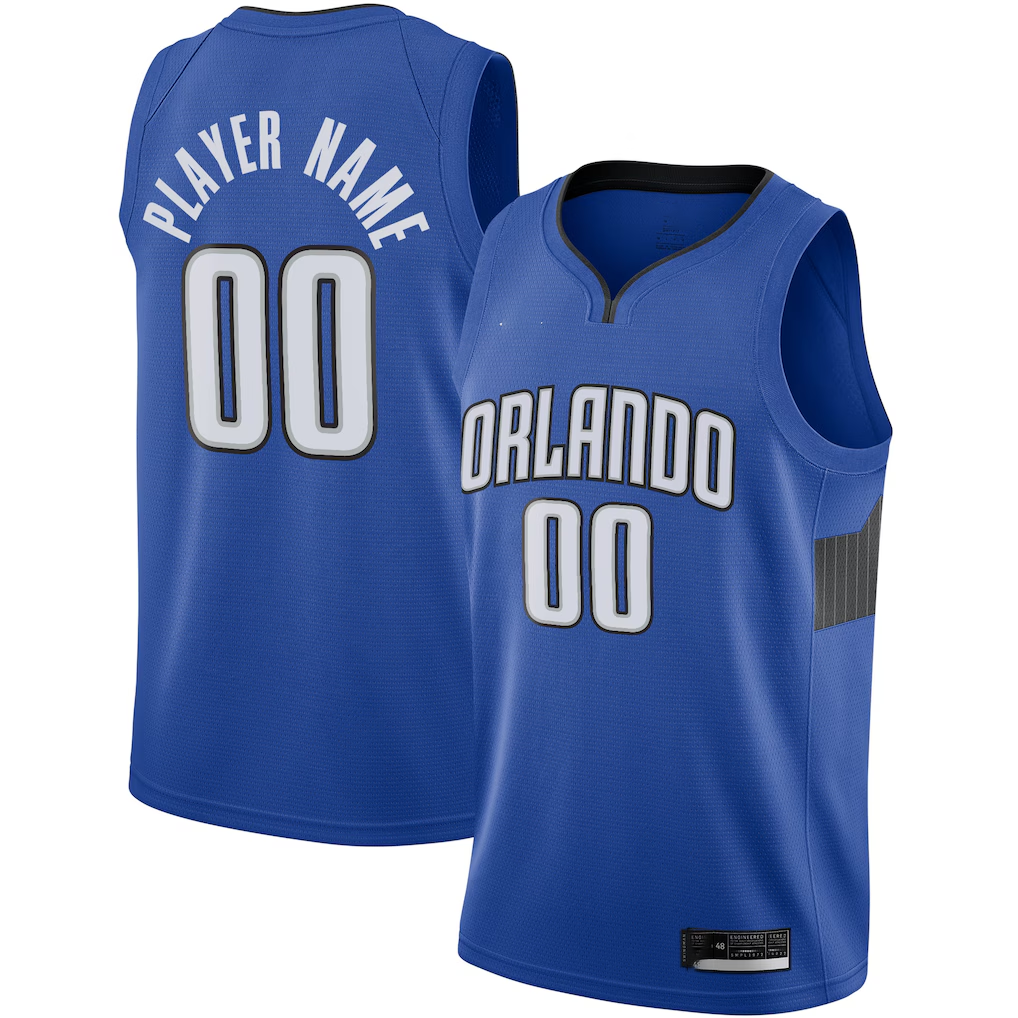 harde Custom O.Magic Blue Swingman Jerseys - Statement Edition