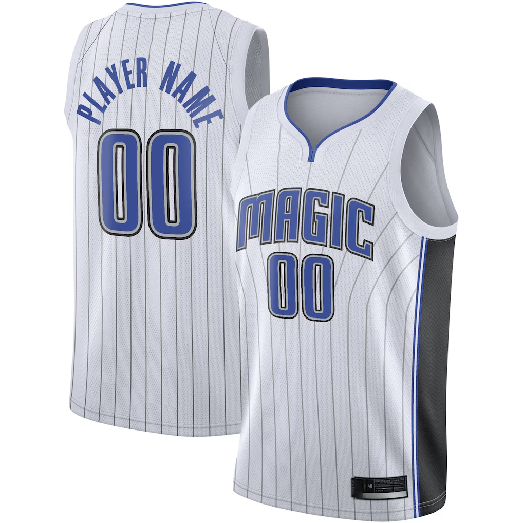 harde Custom O.Magic White 2020-21 Swingman Jerseys - Association Edition