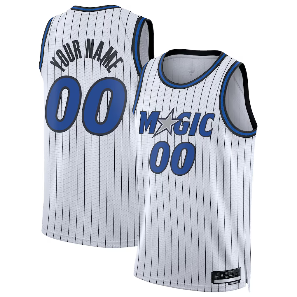 harde Custom O.Magic White Swingman Jerseys - Association Edition