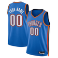 harde Custom OC.Thunder Blue  Fast Break Stitched Jerseys- Statement Edition