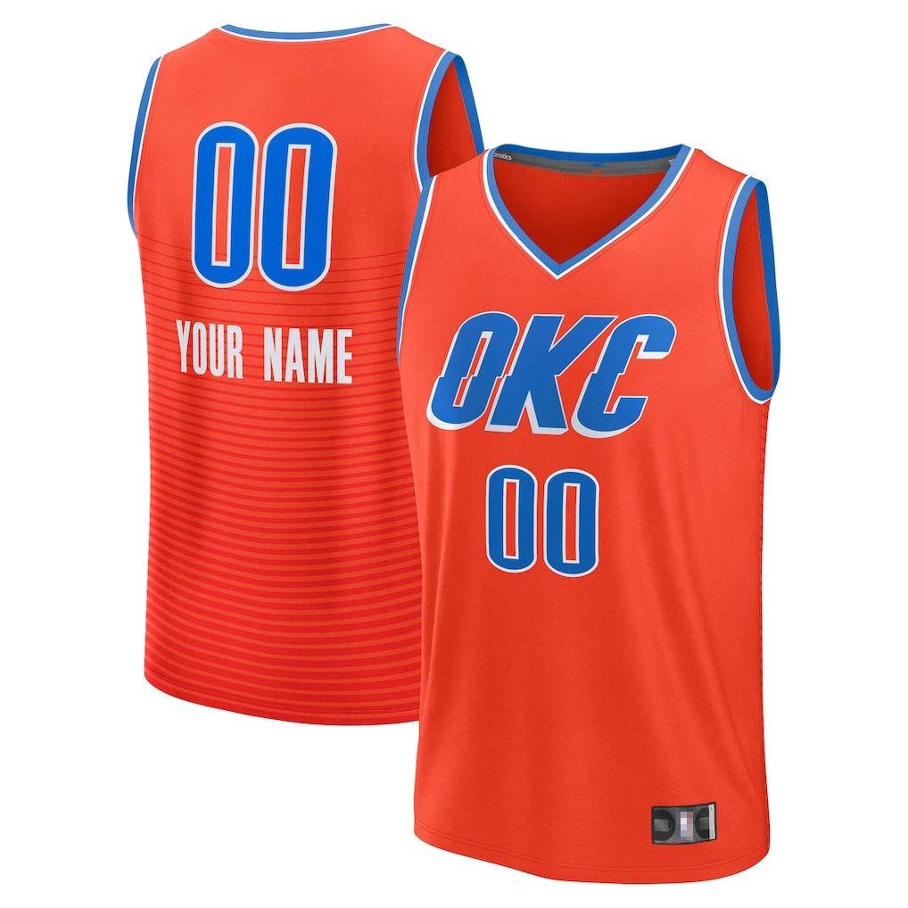 harde Custom OC.Thunder Orange Swingman Stitched Jerseys - Icon Edition
