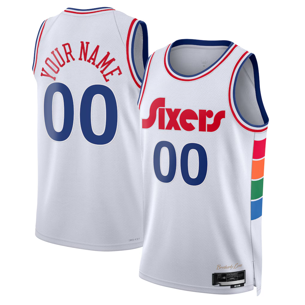 harde Custom P.76ers White 2024-25 Swingman Jerseys - City Edition