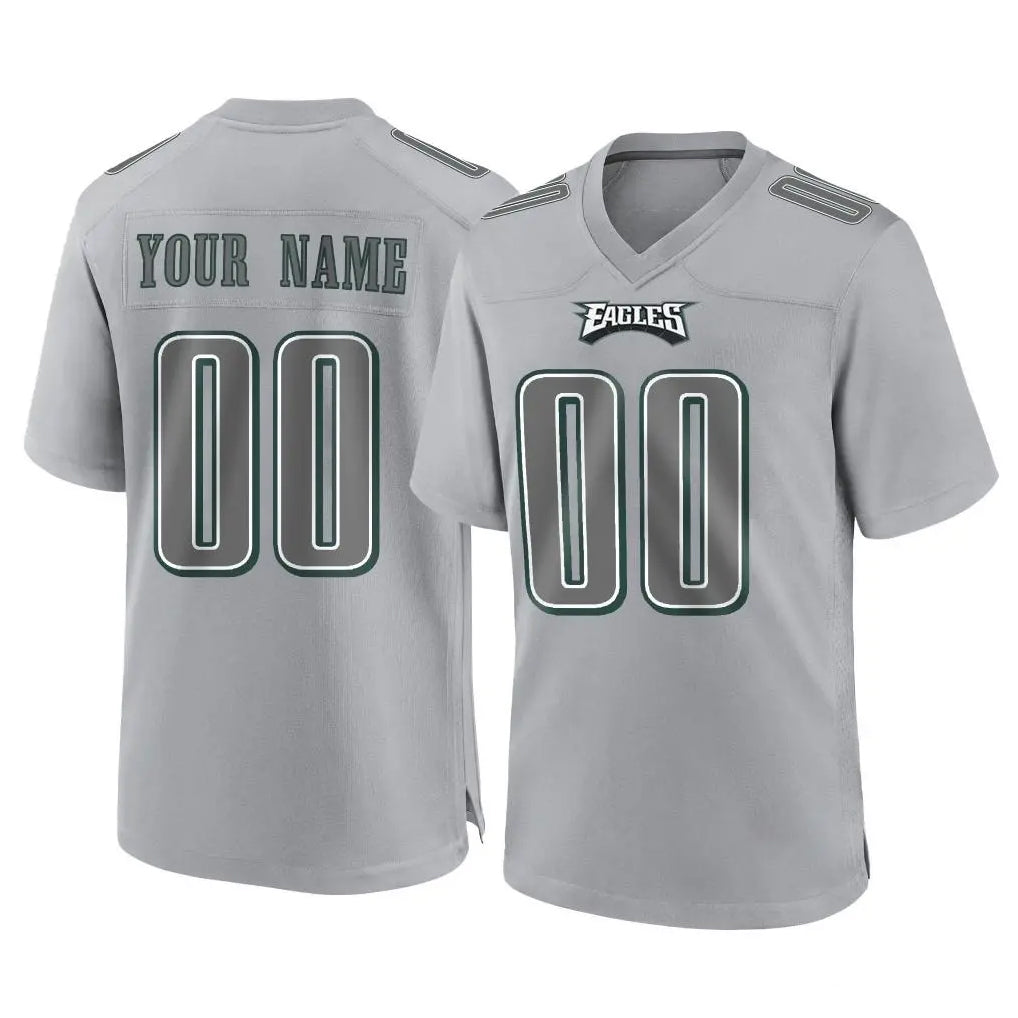 harde Custom P.Eagles Gray Atmosphere Fashion Home Game Any Name & Numbers Stitched Jerseys