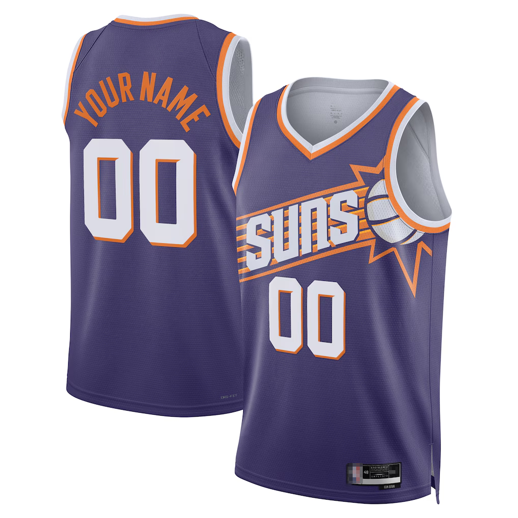 harde Custom P.Suns Purple Swingman Jerseys - Icon Edition