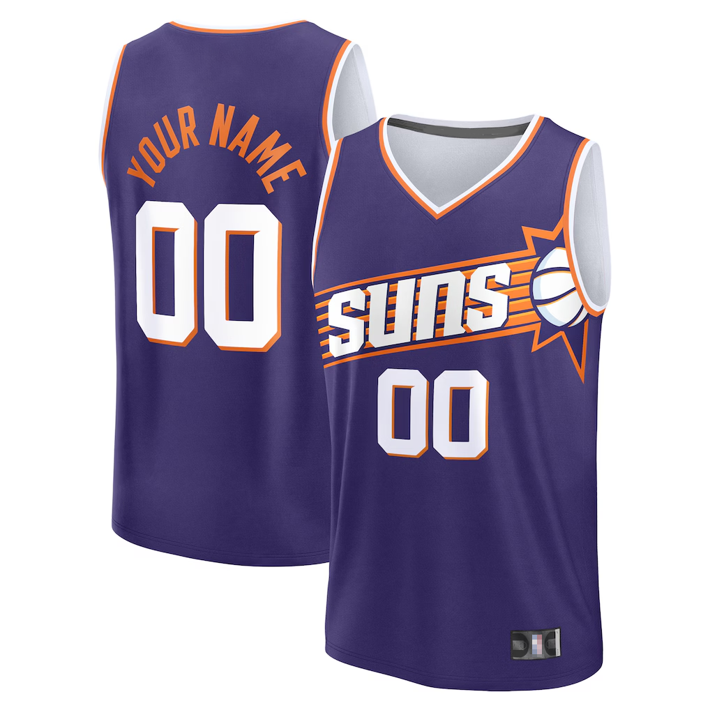 harde Custom P.Sunss Fanatics Purple Fast Break Jerseys - Icon Edition