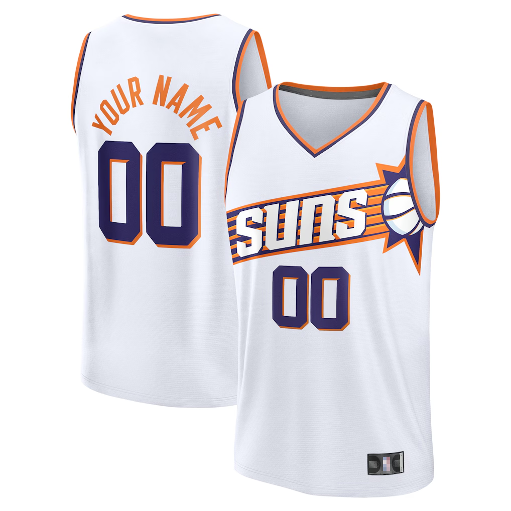 harde Custom P.Sunss Fanatics White Fast Break Jerseys - Association Edition