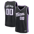 harde Custom S.Kings Fanatics Black Fast Break Jerseys - Icon Edition