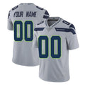 harde Custom S.Seahawks Gray Limited Vapor Untouchable Home Game Any Name & Numbers Stitched Jerseys